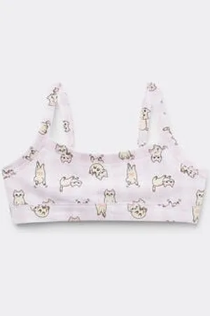 Tezenis Brassiere Bimba Basic in Cotone Stampato Bambina