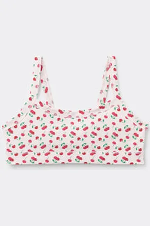 Tezenis Brassiere Bimba Basic in Cotone Stampato Bambina