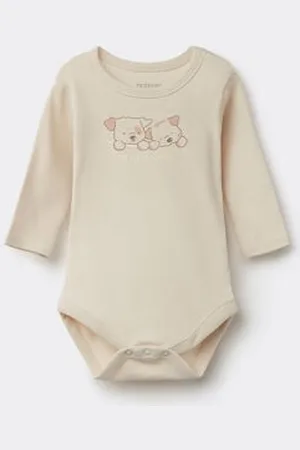 Tezenis Body Bebè Manica Lunga in 100% Cotone Stampato