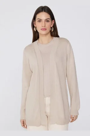 Tezenis Cardigan Aperto Cotone Calato Donna