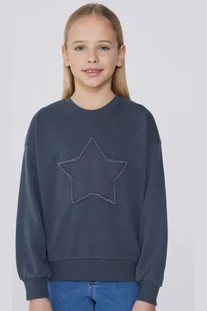 Tezenis Felpa Girocollo con Patch Bimba Bambina