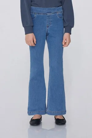 Tezenis Pantaloni Lunghi in Denim Modello Dritto Bambina