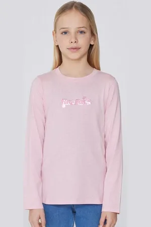 Tezenis Maglia Manica Lunga Cotone con Stampa Bimba Bambina