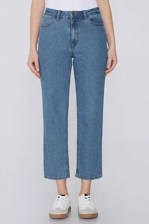 Tezenis Jeans Vita Alta Denim Dritto con Tasche Donna