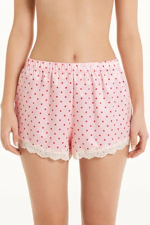 Tezenis Shorts in Raso Pois e Pizzo Donna