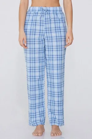 Tezenis Pantalone Lungo Tela di Cotone Coulisse Donna