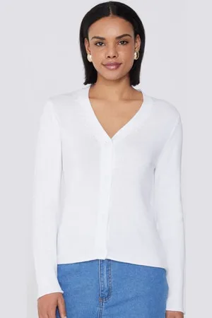 Tezenis Cardigan Manica Lunga Cotone Calato Donna