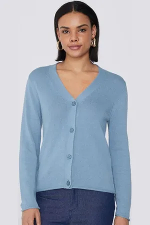Tezenis Cardigan Manica Lunga Cotone Calato Donna