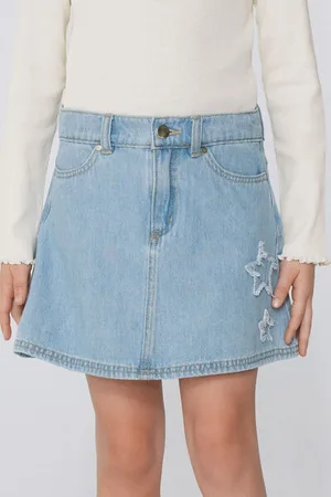 Tezenis Minigonna Denim Patch Stella Bimba Bambina