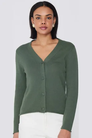Tezenis Cardigan Manica Lunga Cotone Calato Donna