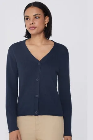 Tezenis Cardigan Manica Lunga Cotone Calato Donna