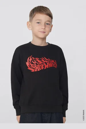Tezenis Felpa Manica Lunga con Stampa Hot Wheels Bimbo Bambino