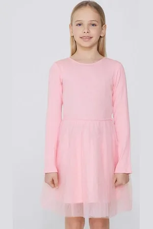 Tezenis Vestito Manica Lunga Costine con Gonna in Tulle Bimba Bambina
