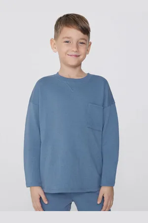 Tezenis Felpa Manica Lunga Girocollo con Taschino Bimbo Bambino