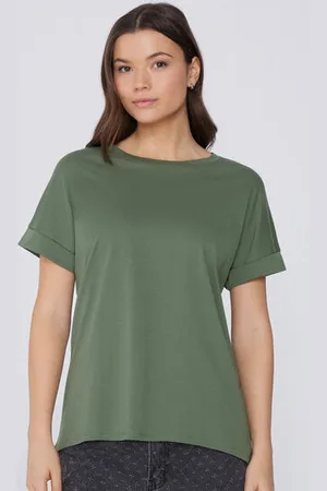 Tezenis T-Shirt in Cotone con Risvolto Kimono Donna