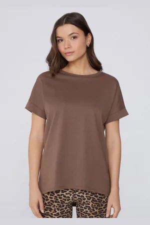 Tezenis T-Shirt in Cotone con Risvolto Kimono Donna