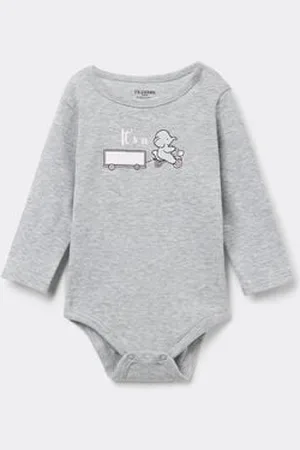 Tezenis Body Bebè Manica Lunga in 100% Cotone Stampato