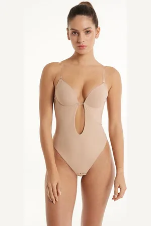 Tezenis Body Push-Up Imbottito con Spalline Silicone Microfibra Riciclata Donna
