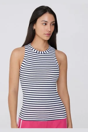 Tezenis Canotta Spalla Vogatore Cotone a Costine Donna