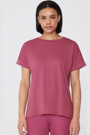 Tezenis T-Shirt in Cotone con Risvolto Kimono Donna