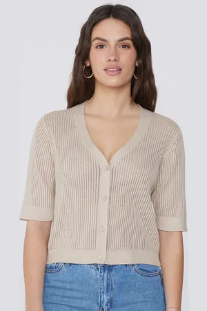 Tezenis Cardigan Mezza Manica Costine Traforato Donna