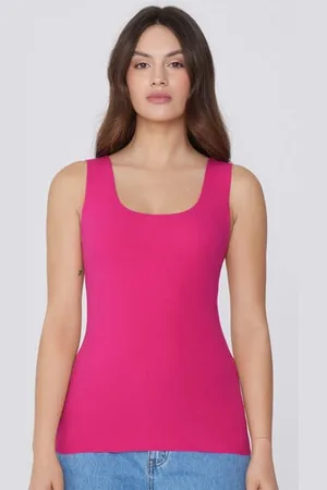 Tezenis Canotta in Cotone Organico Taglio Vivo Donna