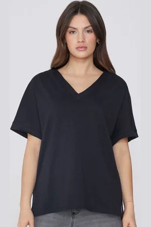 Tezenis T-Shirt Scollo a V in 100% Cotone Donna
