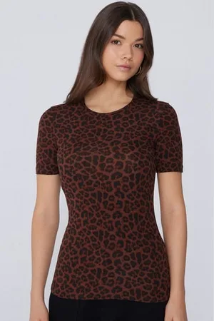 Tezenis T-Shirt Girocollo in Cotone Elasticizzato Stampato Donna
