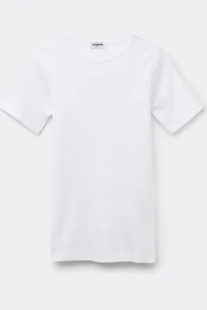 Tezenis T-Shirt Girocollo Cotone a Costine Bimba Bambina