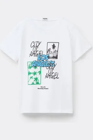 Tezenis T-Shirt Girocollo in Cotone con Stampa Bambino