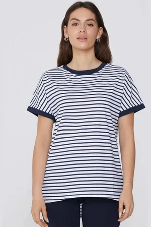 Tezenis T-Shirt in Cotone con Risvolto Kimono Donna