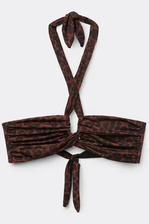 Tezenis Bikini Brassiere Non Imbottito Intrecci Savage Brown Donna