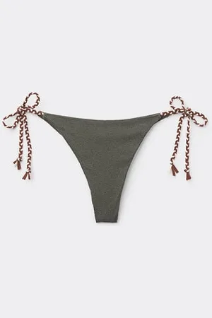 Tezenis Bikini Brasiliano Laccetti Tiki Texture Donna