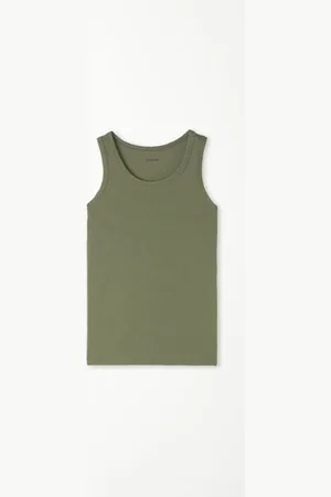 Tezenis Canotta Basic Spalla Larga in Cotone Bimbi Unisex Unisex