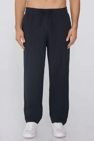 Tezenis Pantaloni Lunghi in Tela Cotone con Coulisse Uomo