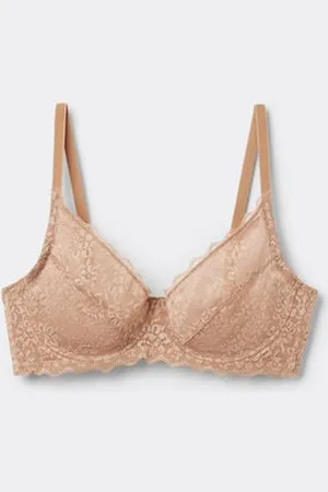 Tezenis Reggiseno Balconcino Non Imbottito in Pizzo Riciclato Paris Donna
