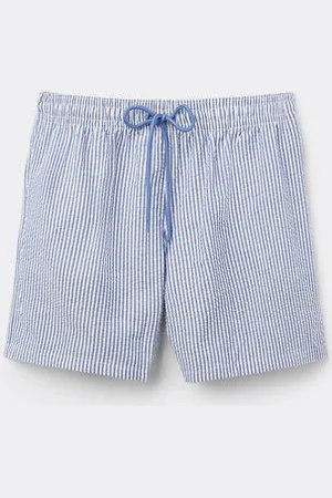 Tezenis Costume Boxer Righe Cotone Stropicciato Uomo