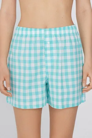 Tezenis Pantaloncini Corti in Tela di Cotone Donna