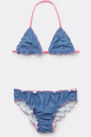 Tezenis Bikini Triangolo Denim Bimba Bambina