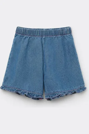 Tezenis Short in Denim con Ruches Bimba Bambina