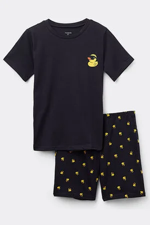 Tezenis Pigiama Corto in Cotone Bimbo con Stampa Paperelle Bambino