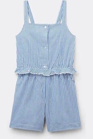 Tezenis Tutina Corta con Bottoni in 100% Cotone Super Leggero Bambina