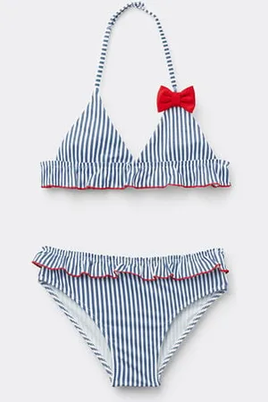 Tezenis Bikini Brassiere Righe Bimba Bambina