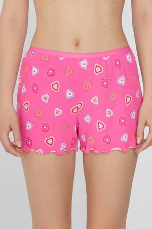 Tezenis Pantaloncini Corti in Cotone Stampato Punto Bambola Donna