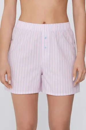 Tezenis Pantaloncini Corti in Tela di Cotone Crinkle Donna