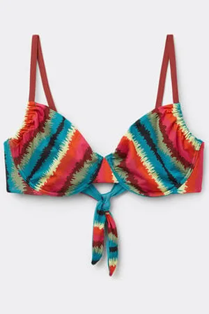 Tezenis Bikini Balconcino Coulisse Vibrant Stripes Donna