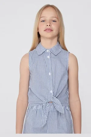 Tezenis Camicia Senza Maniche in 100% Cotone Super Leggero Bambina