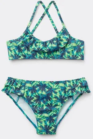 Tezenis Bikini Brassiere con Slip Bimba Tropic Island Bambina