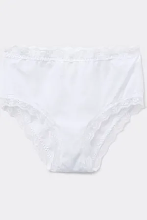 Tezenis Slip Alto in Cotone e Pizzo Donna