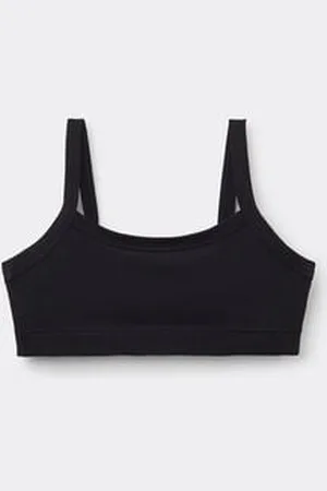 5 Reggiseni Sportivi Per Bambina In Cotone - Bustier Con Strass E Spaghetti - Foto 8